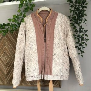 Free People Quilted Reversible Bomber Jacket